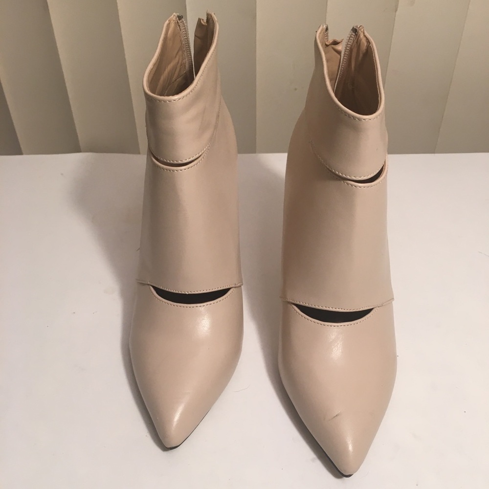 Rainbow cat women high heel ankle boots